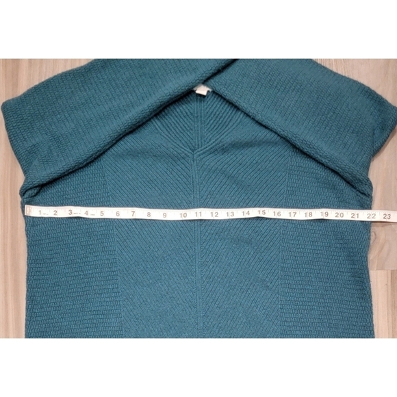 J. Jill teal blue long textured sweater size large - Picture 3 of 7